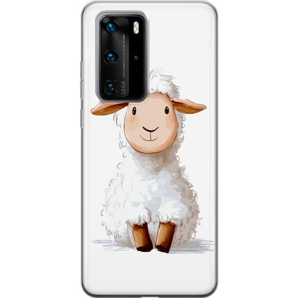 Huawei P40 Pro Gjennomsiktig deksel  Søtt Lam - tegneseriestil for barn og babyprodukter