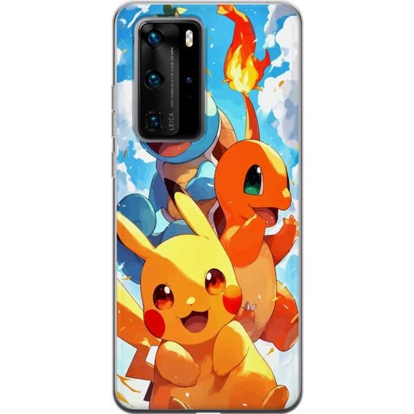 Huawei P40 Pro Genomskinligt Skal Pocket Creatures – inspirerat av Pokémon utan att nämna namnet