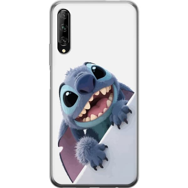 Huawei P smart Pro 2019 Genomskinligt Skal Happy Stitch – glad figur med charmig uttryck