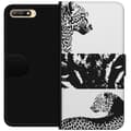 Miniatyrbild 1 av 3: Huawei Y6 (2018) Plånboksfodral Leopard Faces – trendigt mönster med leopardansikten