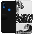 Miniatyrbild 1 av 3: Huawei P Smart Z Plånboksfodral Leopard Faces – trendigt mönster med leopardansikten