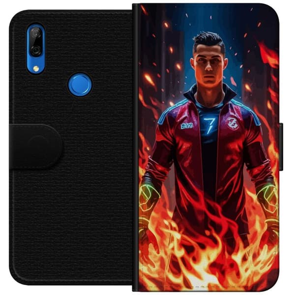 Huawei P Smart Z Plånboksfodral Ronaldo Inferno – fotbollshjälte i eldflammor