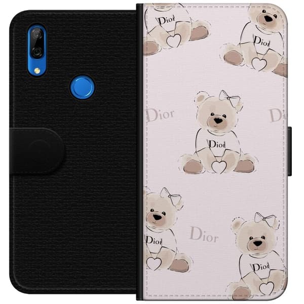 Huawei P Smart Z Plånboksfodral Teddy Dior Vibes – lyxig nalle i fashionstil