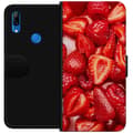 Miniatyrbild 1 av 3: Huawei P Smart Z Plånboksfodral Jordgubbsmönster – sött motiv med sommarkänsla