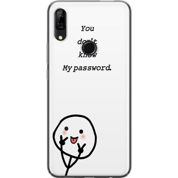 Huawei P Smart Z Genomskinligt Skal You Don’t Know My Password – edgy textmotiv med attityd