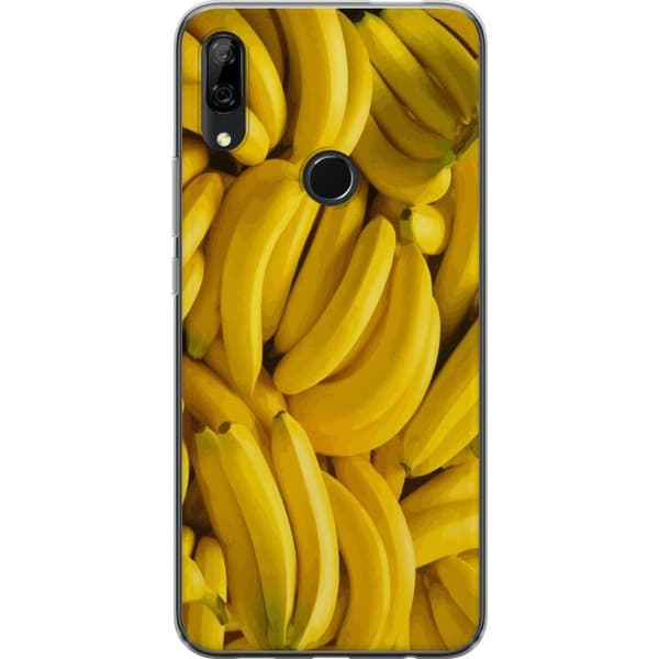 Huawei P Smart Z Genomskinligt Skal Banana Pattern – lekfullt mönster med gula bananer