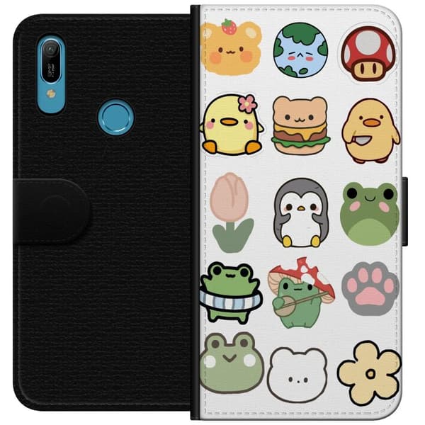 Huawei Y6 (2019) Tegnebogsetui Kawaii Friends
