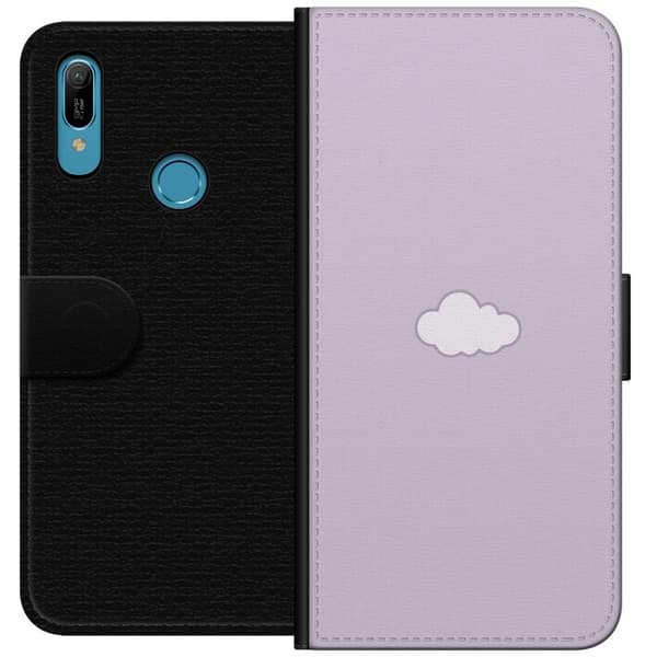 Huawei Y6 (2019) Tegnebogsetui Lilla Sky - minimalistisk sky på lilla baggrund