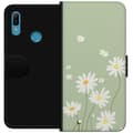 Miniatyrbillede 1 af 3: Huawei Y6 (2019) Tegnebogsetui Præstekraver - blomstret mønster i svensk sommerstil