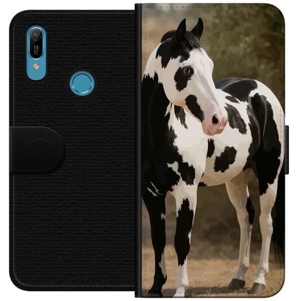 Huawei Y6 (2019) Lompakkokotelo Kaunis Hevonen - elegantti hevonen kuva-aihe
