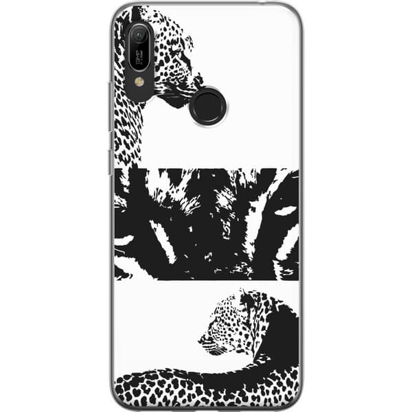 Huawei Y6 (2019) Gennemsigtig cover Leopard Faces