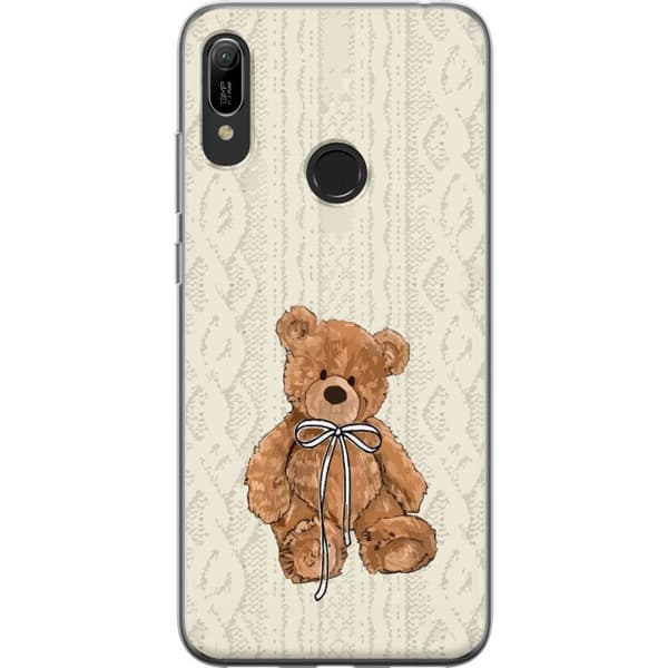 Huawei Y6 (2019) Genomskinligt Skal Liten Nalle – klassisk nalle i enkel design