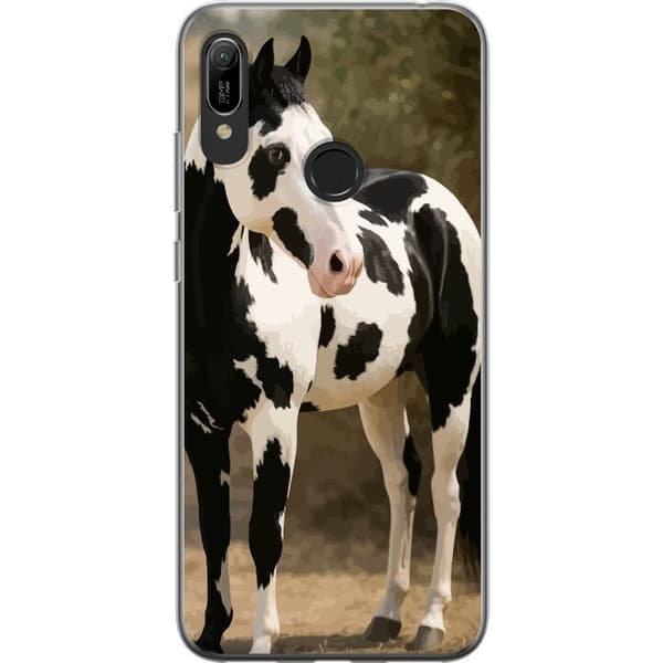 Huawei Y6 (2019) Läpinäkyvä kuori Kaunis Hevonen - elegantti hevonen kuva-aihe
