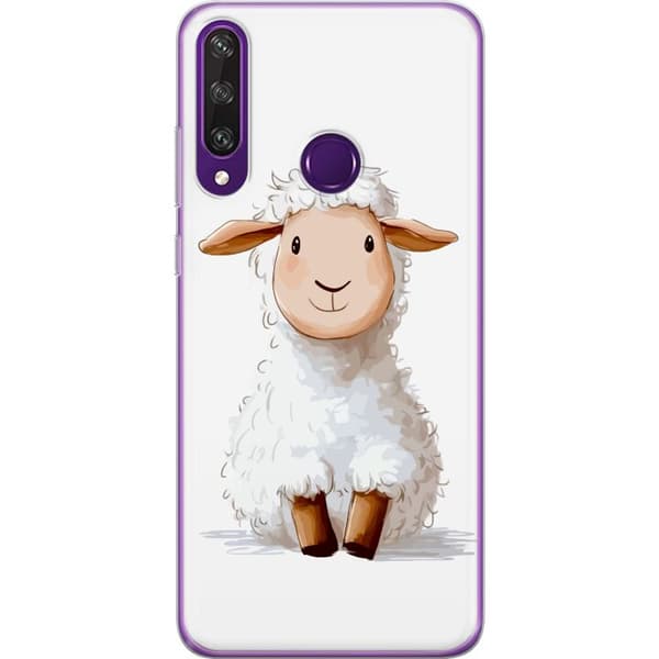 Huawei Y6p Gjennomsiktig deksel  Søtt Lam - tegneseriestil for barn og babyprodukter