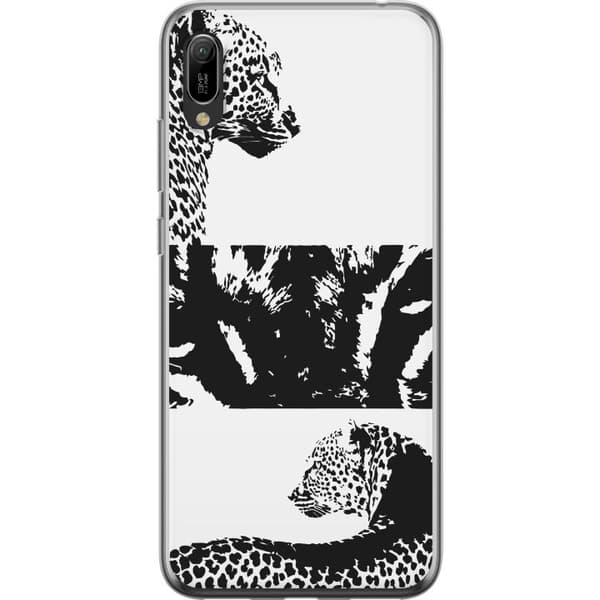 Huawei Y6 Pro (2019) Gennemsigtig cover Leopard Faces