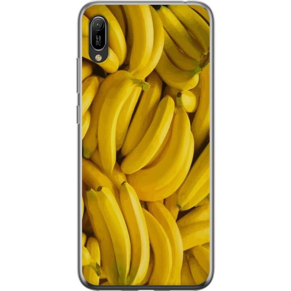 Huawei Y6 Pro (2019) Läpinäkyvä kuori Banaani kuvio