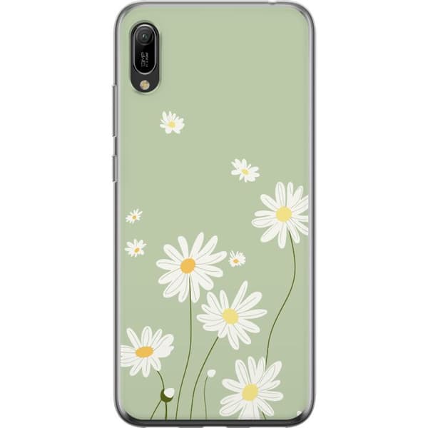 Huawei Y6 Pro (2019) Gjennomsiktig deksel Prestekrager - blomstrete mønster i svensk sommerstil