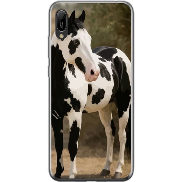 Huawei Y6 Pro (2019) Läpinäkyvä kuori Kaunis Hevonen - elegantti hevonen kuva-aihe