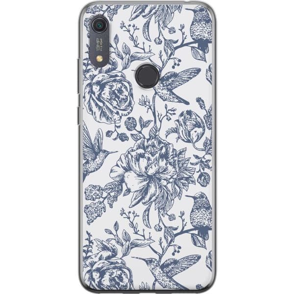 Huawei Y6s (2019) Läpinäkyvä kuori Kukat & Linnut - Romanttinen Vintage-tyylinen Kuviointi