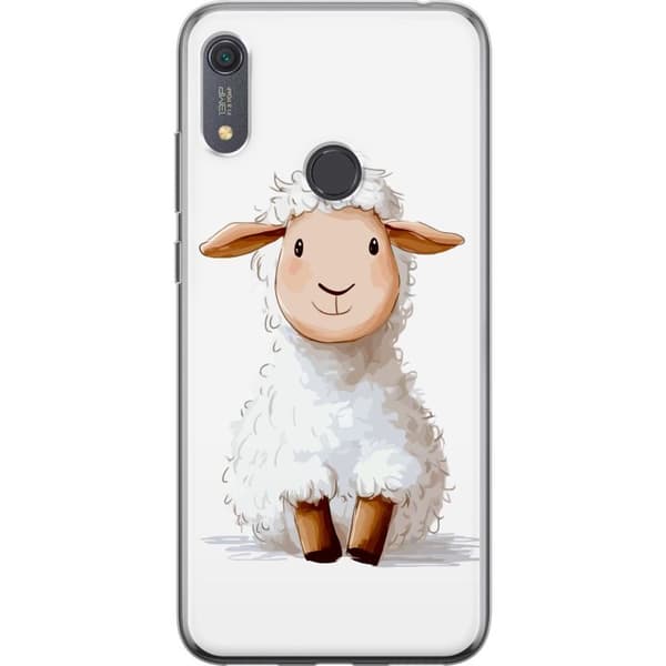Huawei Y6s (2019) Läpinäkyvä kuori Suloinen Lammas - lasten ja vauvan tuotteita sarjakuvatyyliin