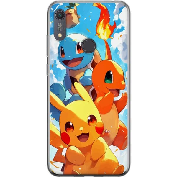 Huawei Y6s (2019) Läpinäkyvä kuori Pocket Creatures - innoittanut Pokémonista mainitsematta nimeä