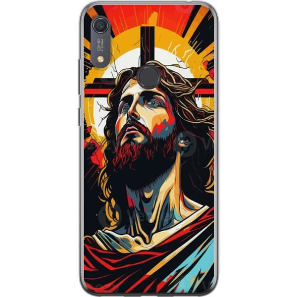 Huawei Y6s (2019) Gennemsigtig cover Jesus & Kort - religiøst motiv med dyb symbolik