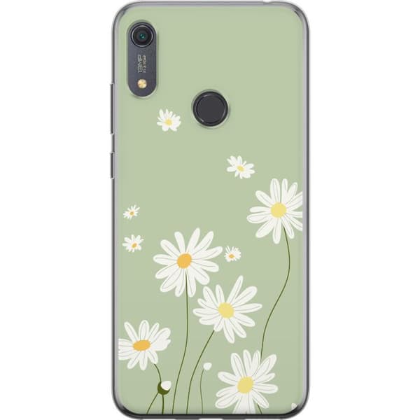 Huawei Y6s (2019) Läpinäkyvä kuori Papukaijanpaparit - kukallinen kuviointi ruotsalaiseen kesätyyliin