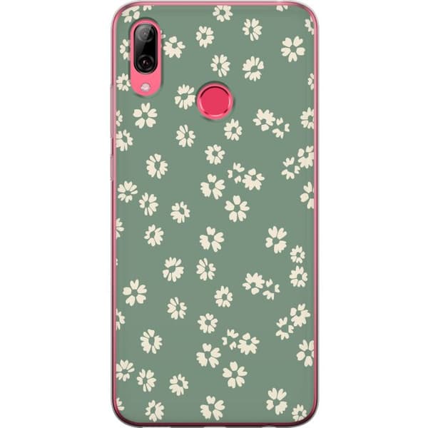 Huawei Y7 (2019) Gjennomsiktig deksel Blomsterdrøm - Fargerikt Blomstermønster
