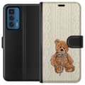 Miniatyrbild 1 av 3: Motorola Edge 20 Pro Plånboksfodral Liten Nalle – klassisk nalle i enkel design