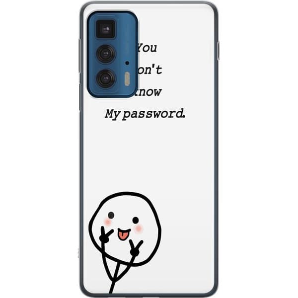 Motorola Edge 20 Pro Gennemsigtig cover Du Kender Ikke Mit Adgangskode