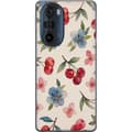 Miniatyrbild 1 av 3: Motorola Edge 30 Pro Genomskinligt Skal Bär & Blommor – mönster med blå blommor och skogsbär