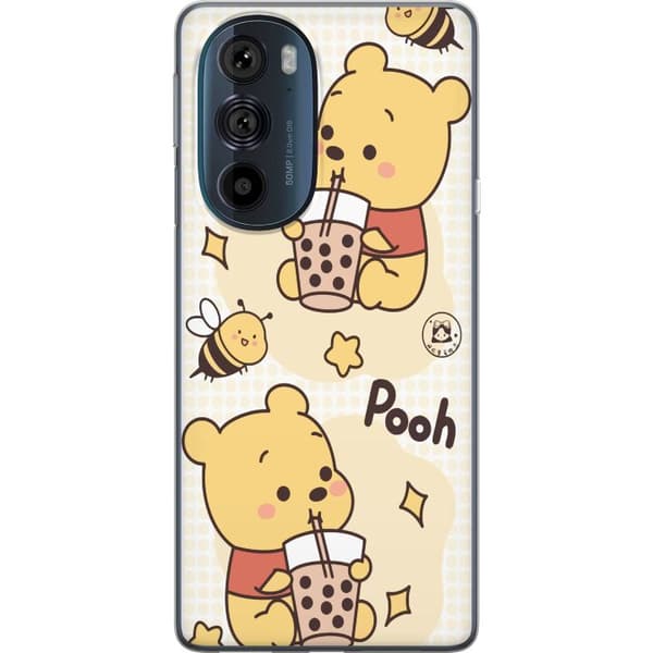 Motorola Edge 30 Pro Läpinäkyvä kuori Nalle Pooh - klassinen karhumotiivi uudessa tulkinnassa
