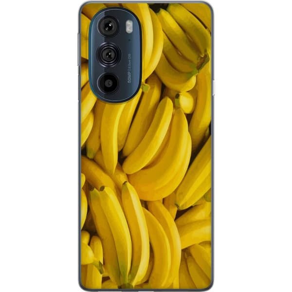 Motorola Edge 30 Pro Läpinäkyvä kuori Banaani kuvio