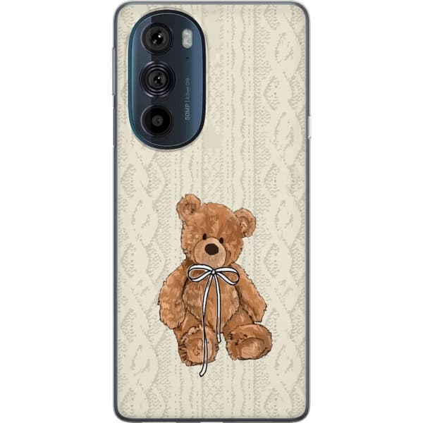 Motorola Edge 30 Pro Gennemsigtig cover Lille Teddy – klassisk teddy i enkel design