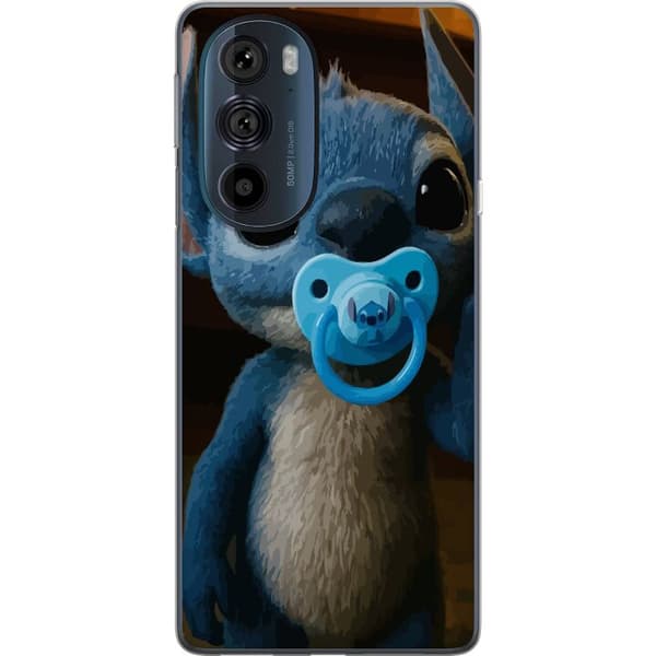 Motorola Edge 30 Pro Läpinäkyvä kuori Stitch & Napp - vauvateema söpöllä hahmolla