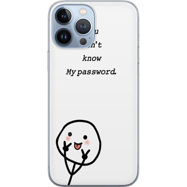 Apple iPhone 13 Pro Max Gennemsigtig cover Du Kender Ikke Mit Adgangskode