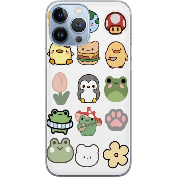 Apple iPhone 13 Pro Max Gjennomsiktig deksel Kawaii Friends