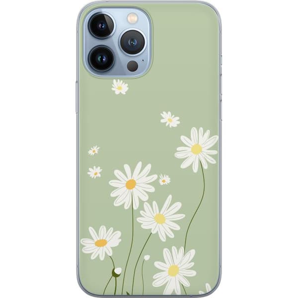 Apple iPhone 13 Pro Max Gennemsigtig cover Præstekraver - blomstret mønster i svensk sommerstil