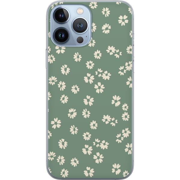 Apple iPhone 13 Pro Max Gennemsigtig cover Blomsterdrøm - Farverigt Blomstermønster