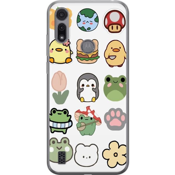 Motorola Moto E6i Gennemsigtig cover Kawaii Friends