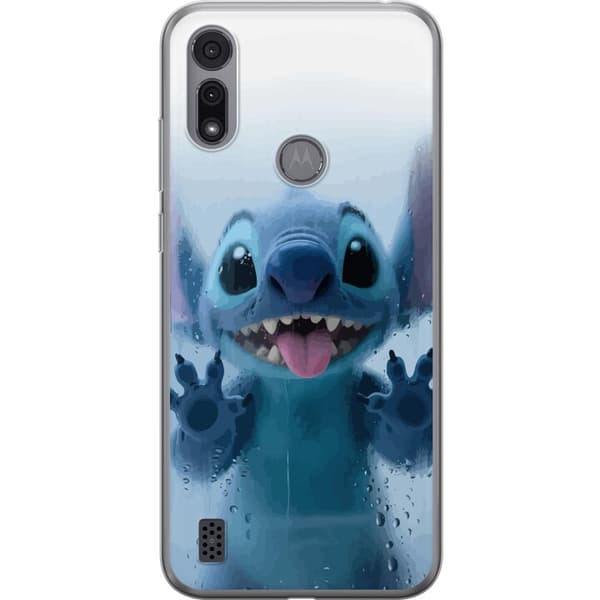 Motorola Moto E6i Gennemsigtig cover Stitch ved et vindue i sød stil