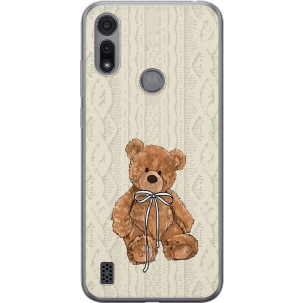 Motorola Moto E6i Genomskinligt Skal Liten Nalle – klassisk nalle i enkel design