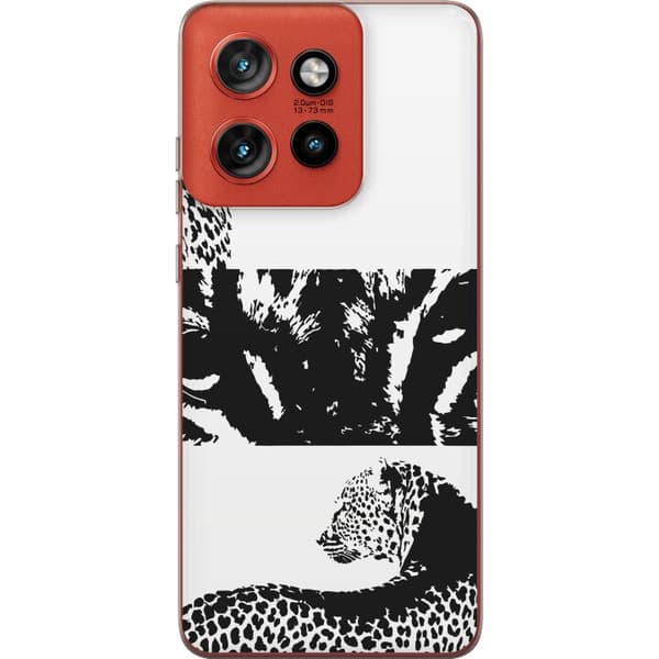 Motorola Edge 50 Neo Gjennomsiktig deksel Leopard Faces