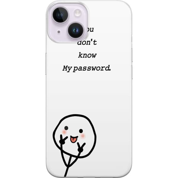 Apple iPhone 14 Plus Gennemsigtig cover Du Kender Ikke Mit Adgangskode