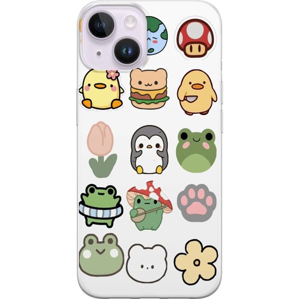 Apple iPhone 14 Plus Gjennomsiktig deksel Kawaii Friends