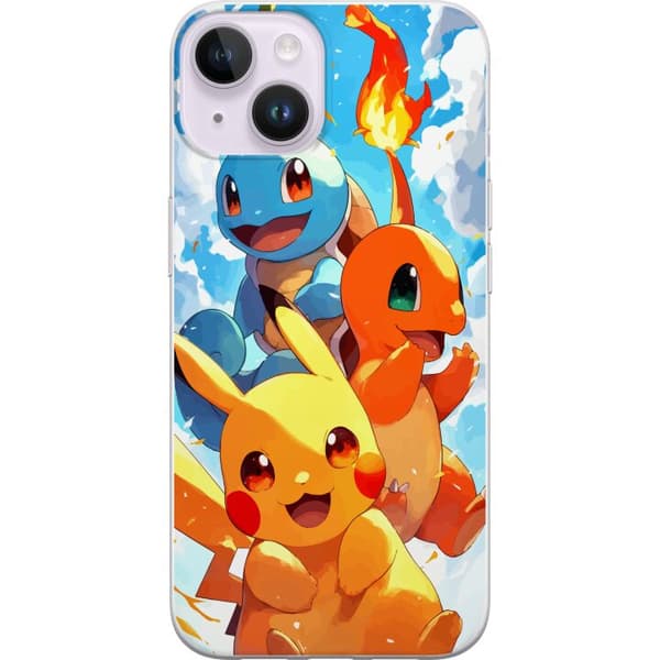 Apple iPhone 14 Plus Läpinäkyvä kuori Pocket Creatures - innoittanut Pokémonista mainitsematta nimeä
