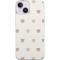 Miniatyrbillede 1 af 3: Apple iPhone 14 Plus Gennemsigtig cover Teddybaggrund - søde teddybjørne mod en blød baggrund