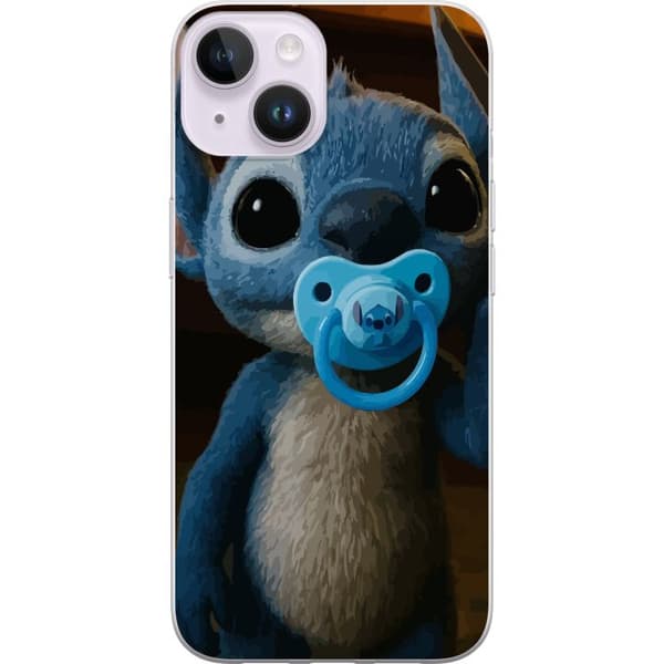 Apple iPhone 14 Plus Läpinäkyvä kuori Stitch & Napp - vauvateema söpöllä hahmolla