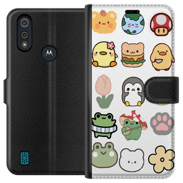 Motorola Moto E6i Tegnebogsetui Kawaii Friends