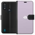 Miniatyrbild 1 av 3: Motorola Moto E6i Plånboksfodral Lila Moln – minimalistiskt moln på lila bakgrund